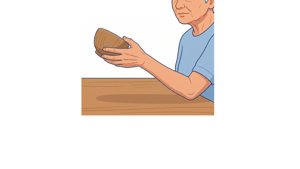 Forearm Pronation and Supination Holding Bowl