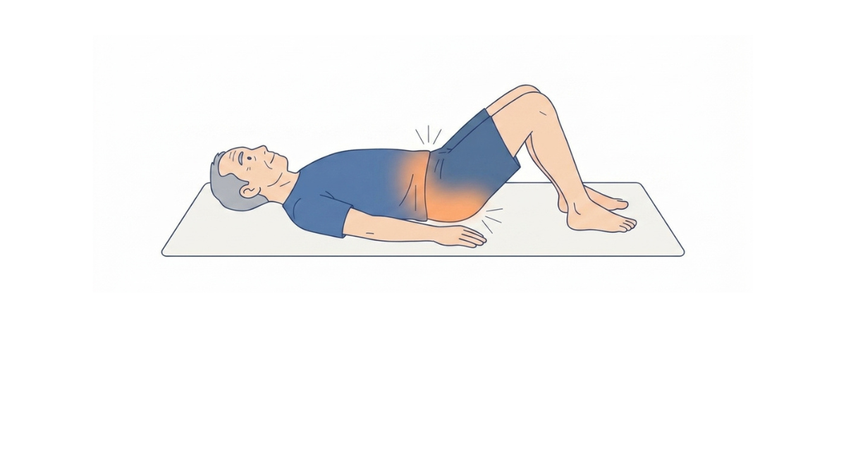 Gluteal Setting With Knee Bent