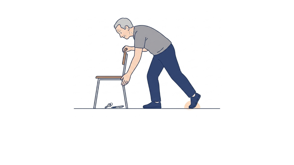 Golfer Pose With Chair (Alt)