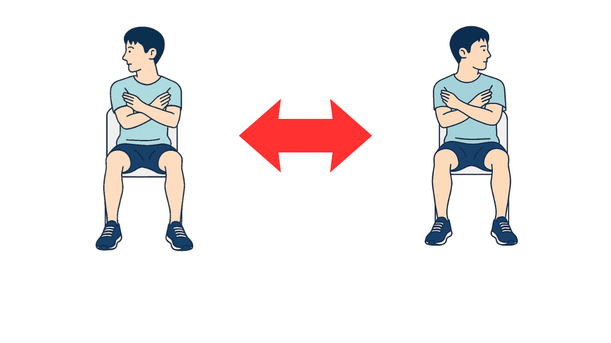 Seated Neck Rotation Stretch