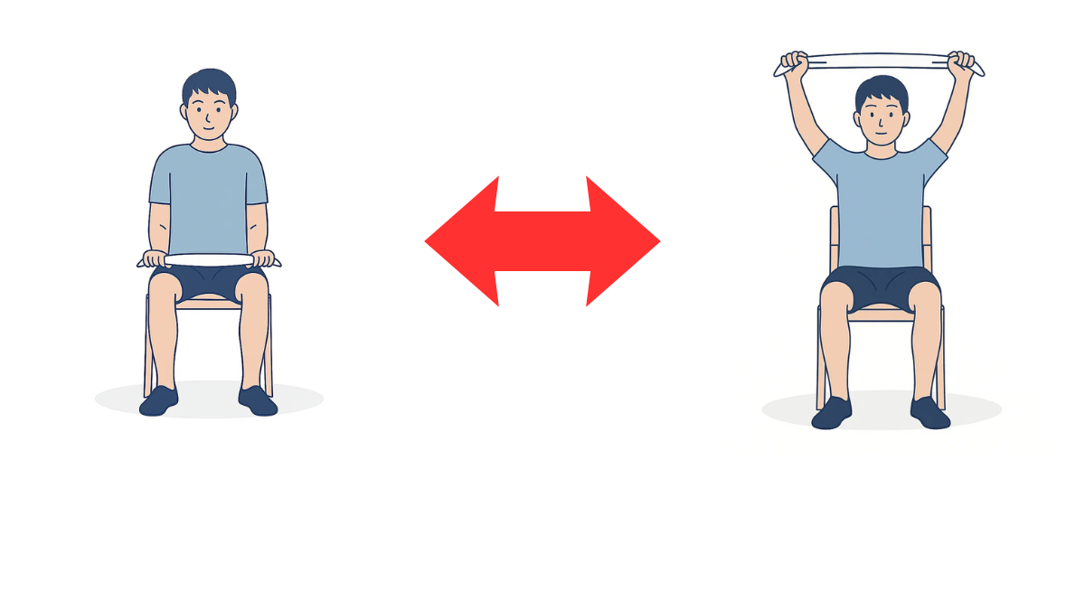 Seated Shoulder Flexion With Towel