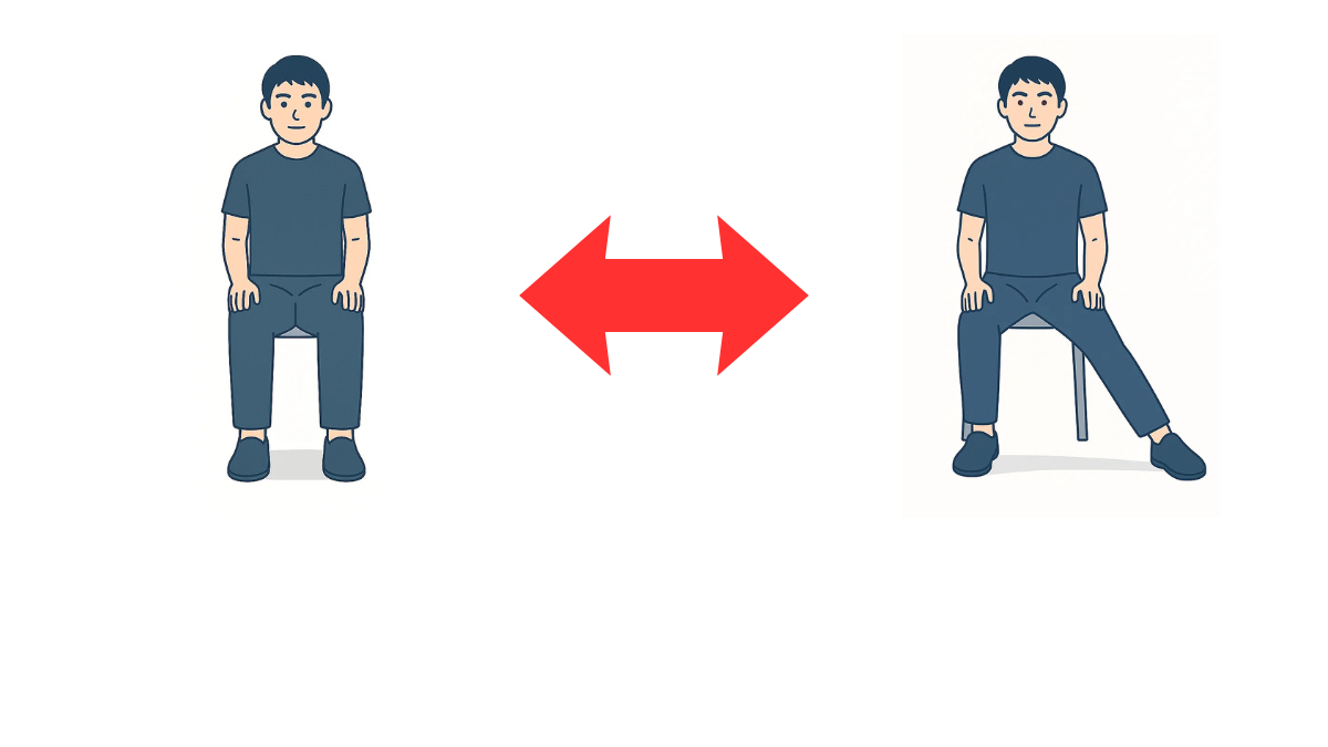 Seated Side Step Exercise