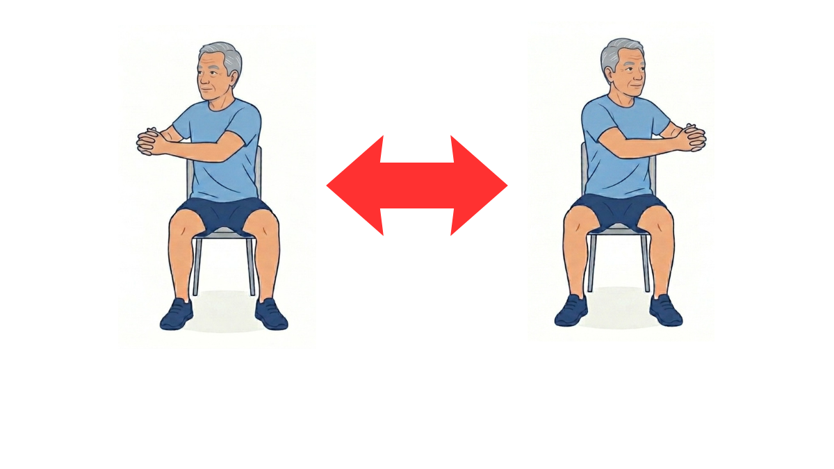 Trunk Rotation with Clasped Hands