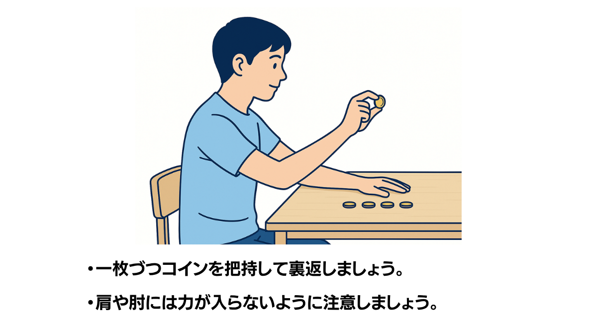 Coin Finger Movement Training