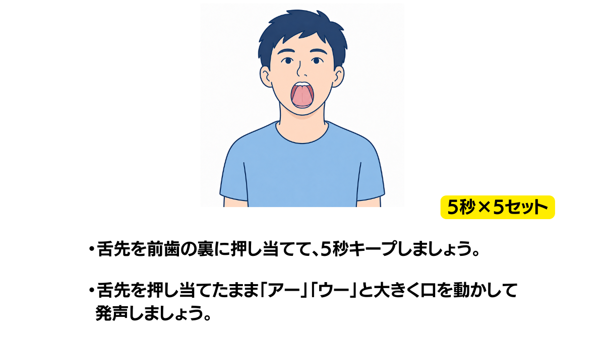 Tongue Behind Teeth