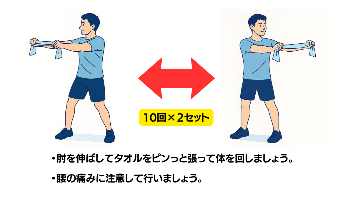 Towel Trunk Rotation