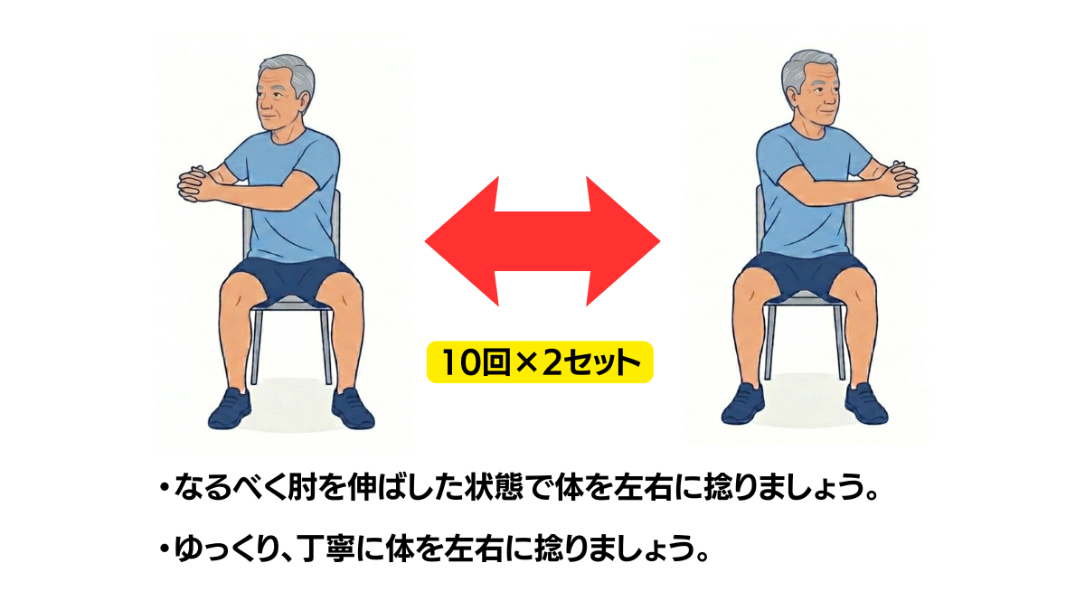 Trunk Rotation with Clasped Hands